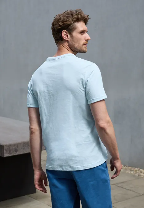 Shirt met fotoprint lagoon blue