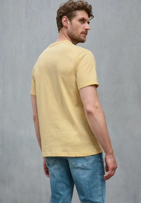 Shirt met fotoprint sunny yellow