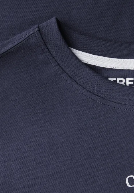 Shirt met print dark navy blue