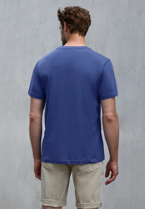 Shirt met print midsummer blue