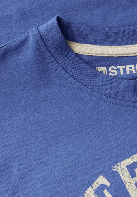 Shirt met print midsummer blue