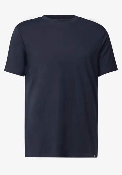 Basic Shirt in effen kleur eclipse blue
