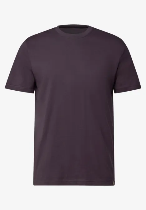 Basic Shirt in effen kleur bordeaux red