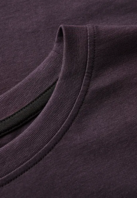 Basic Shirt in effen kleur bordeaux red