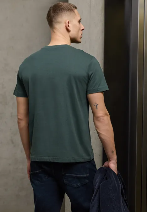 Basic Shirt in effen kleur sea green Basic Shirt in effen kleur sea green