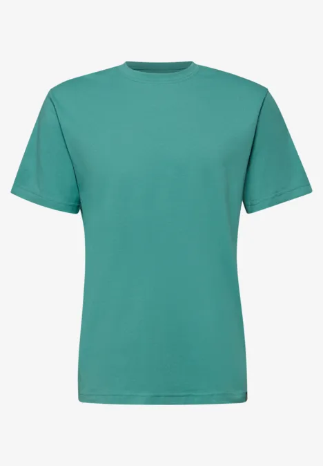 T-shirt basique en couleur unie caribbean green