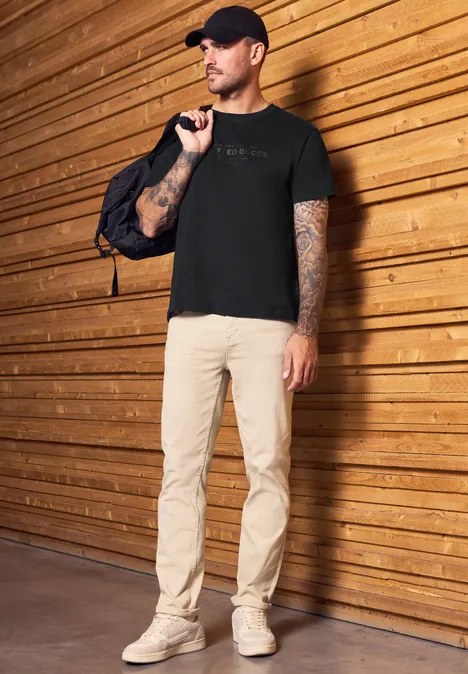 Zacht Shirt met tekst Black