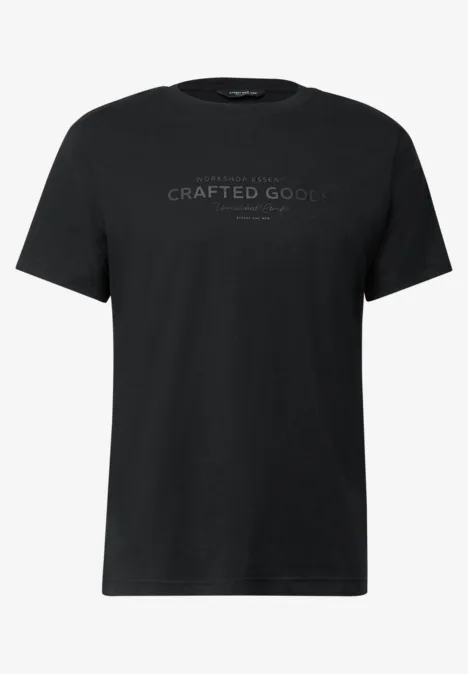 Zacht Shirt met tekst Black