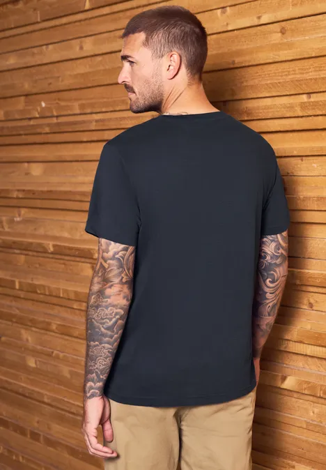 Zacht Shirt met tekst night blue