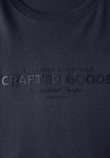 Zacht Shirt met tekst night blue