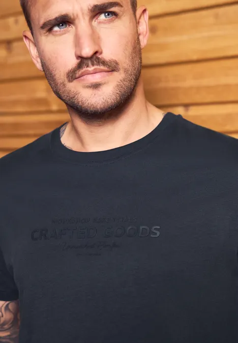 Zacht Shirt met tekst night blue