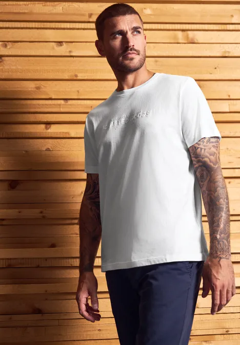 Zacht Shirt met tekst bright white