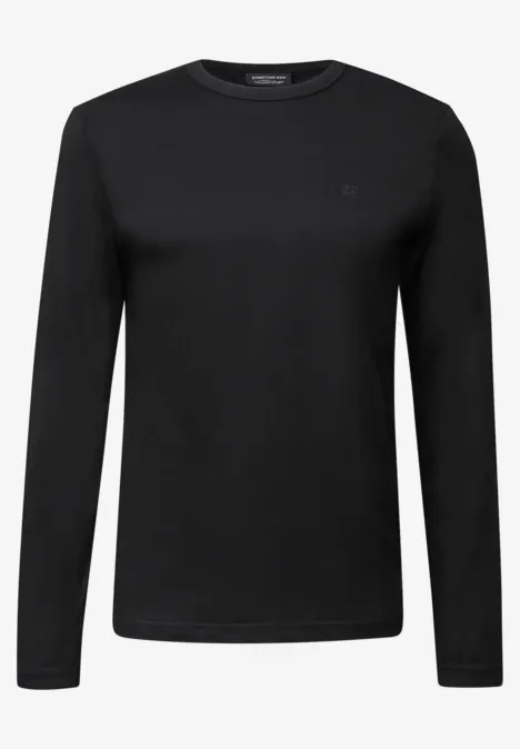 Zacht shirt met lange mouwen Black