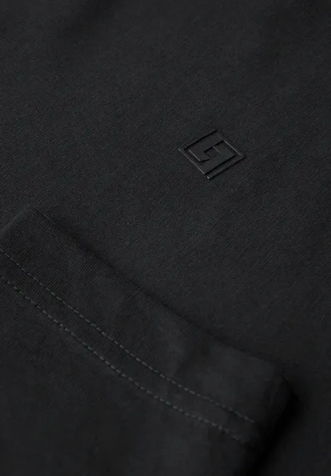 Zacht shirt met lange mouwen Black