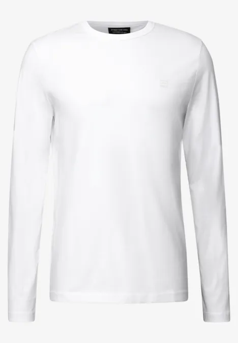 T-shirt à manches longues doux bright white