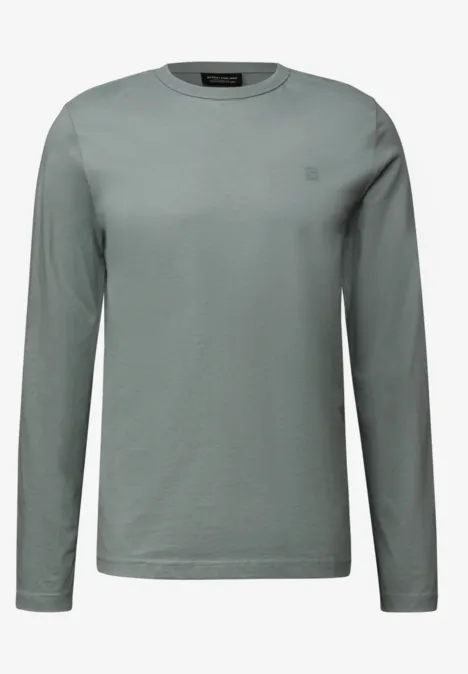 Zacht shirt met lange mouwen silver green