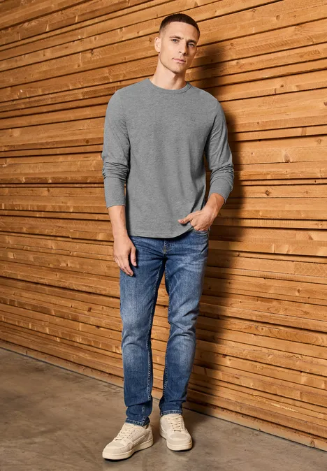 Zacht shirt met lange mouwen null