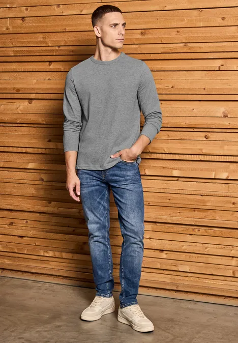 Zacht shirt met lange mouwen null