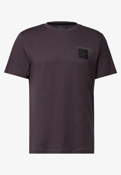 T-Shirt mit Print bordeaux red