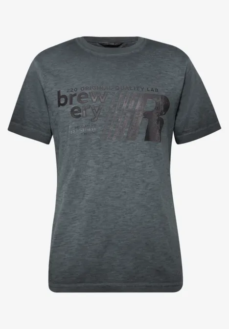 Shirt met gewassen look null