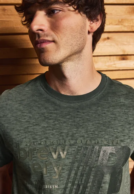 Shirt met gewassen look null