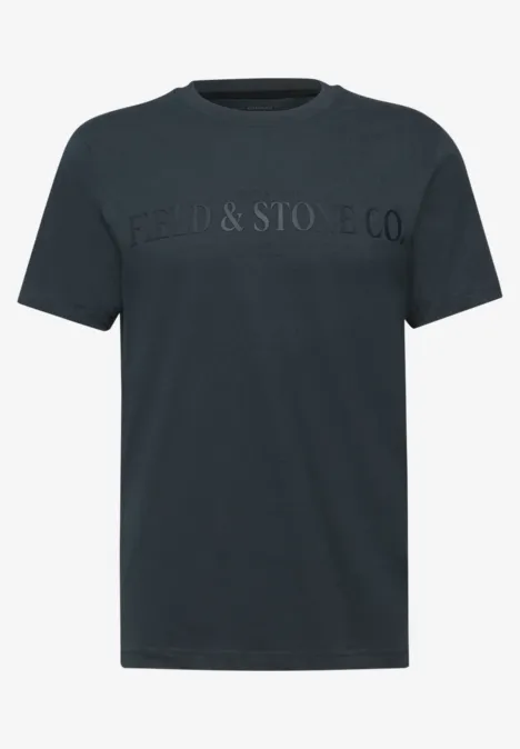 Softes T-Shirt mit Wording nocturnal blue
