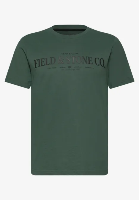 Softes T-Shirt mit Wording soft olive green