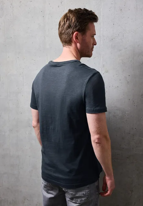 Slub Shirt met fotoprint null Slub Shirt met fotoprint null