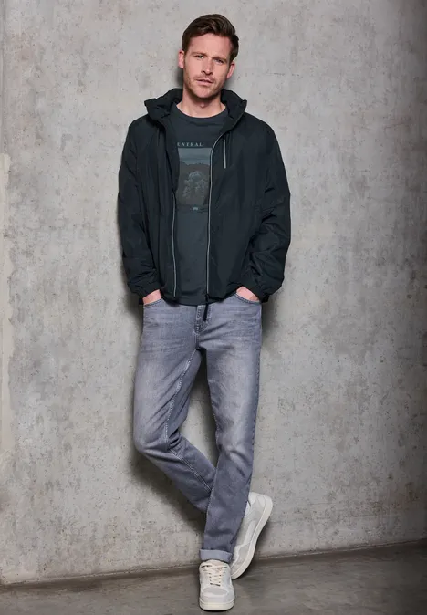 Slub Shirt met fotoprint null Slub Shirt met fotoprint null