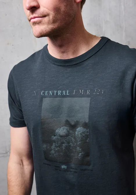 Slub Shirt met fotoprint null Slub Shirt met fotoprint null
