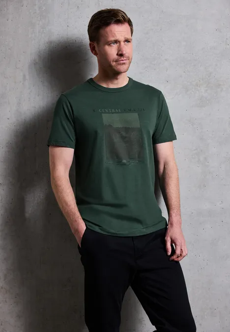 Slub Shirt met fotoprint null Slub Shirt met fotoprint null