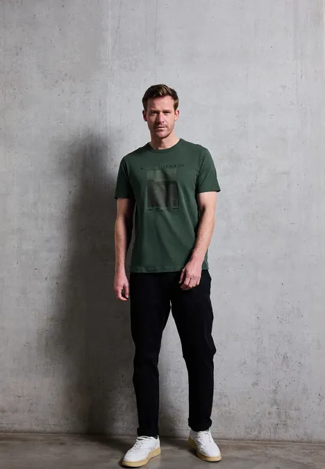 Slub Shirt met fotoprint null Slub Shirt met fotoprint null