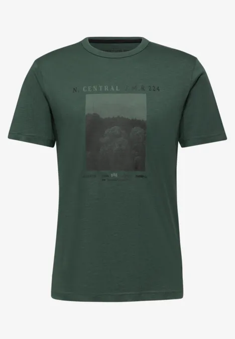 Slub Shirt met fotoprint null Slub Shirt met fotoprint null