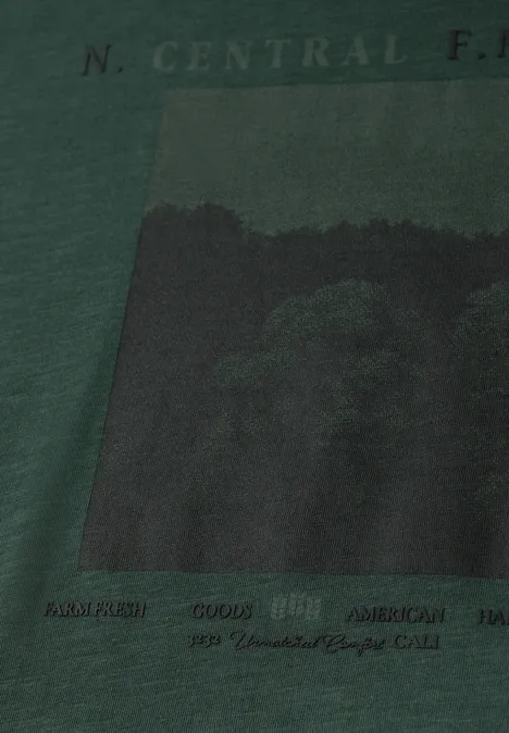 Slub Shirt met fotoprint null Slub Shirt met fotoprint null