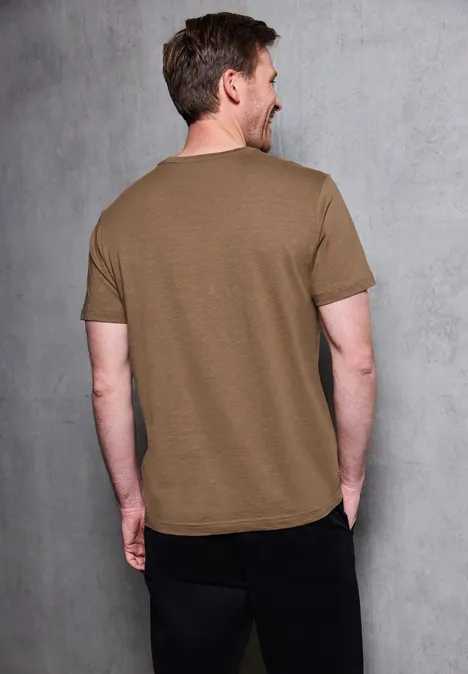 Slub Shirt met fotoprint null Slub Shirt met fotoprint null