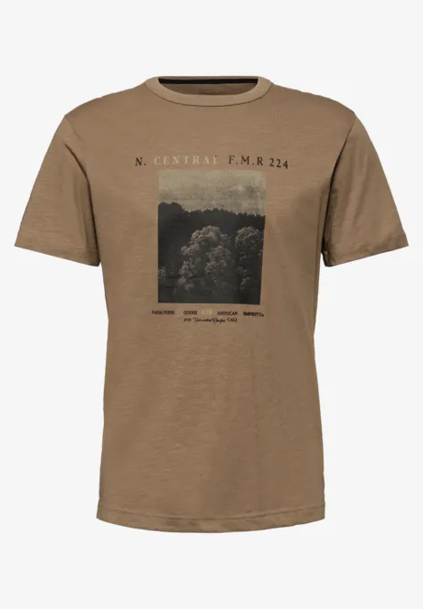 Slub Shirt met fotoprint null Slub Shirt met fotoprint null