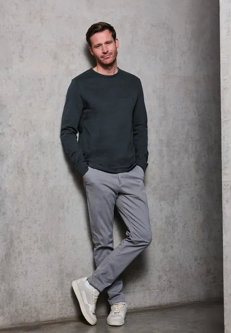 Zachte bewoording shirt met lange mouwen null Zachte bewoording shirt met lange mouwen null