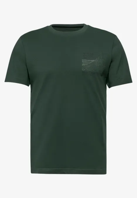 Basic Shirt met borstprint null Basic Shirt met borstprint null