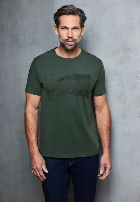 Basic Shirt met print aan de voorkant null Basic Shirt met print aan de voorkant null