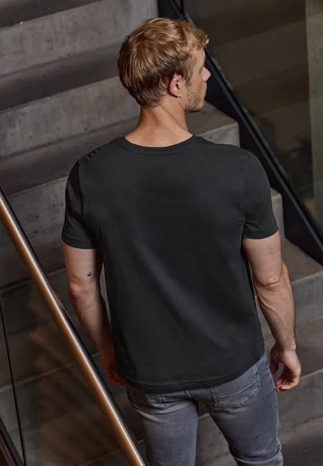 T-shirt basique à col en V Black T-shirt basique à col en V Black