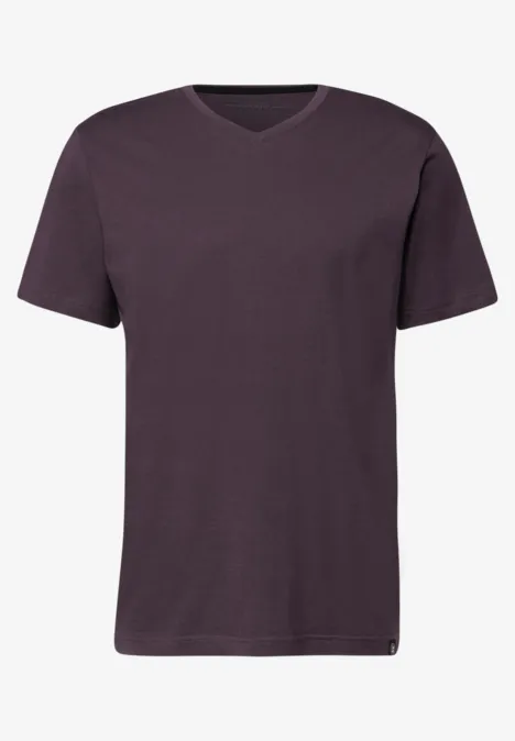 T-shirt basique à col en V bordeaux red T-shirt basique à col en V bordeaux red