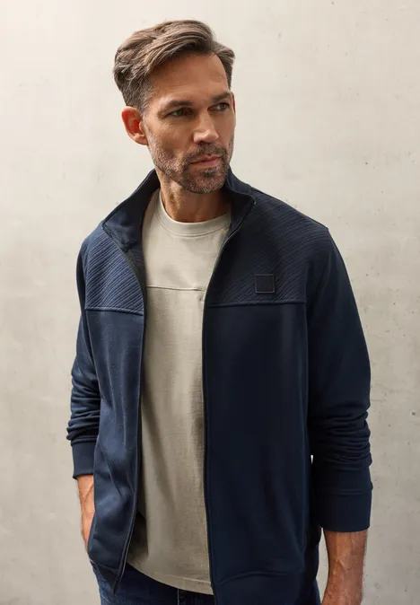 Shirt met borstzak granite beige