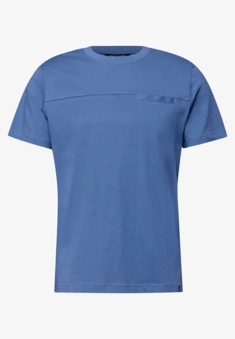 T-shirt avec poche poitrine authentic blue