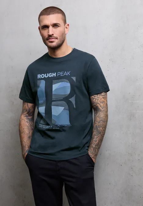 T-Shirt mit Frontprint nocturnal blue