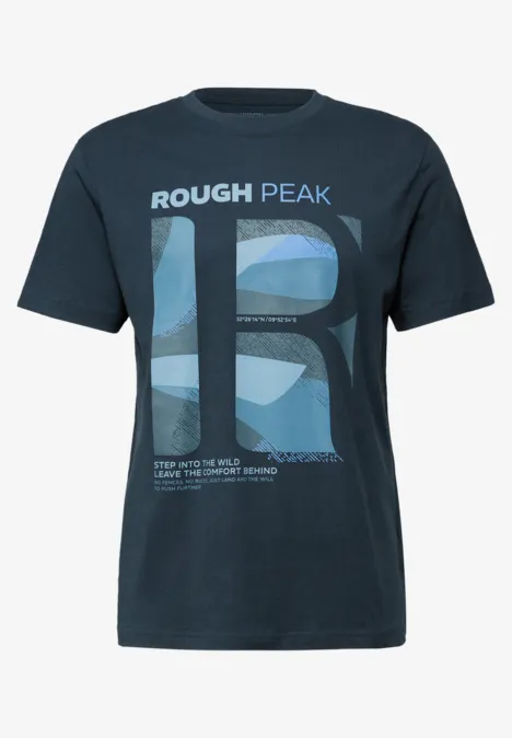 T-Shirt mit Frontprint nocturnal blue