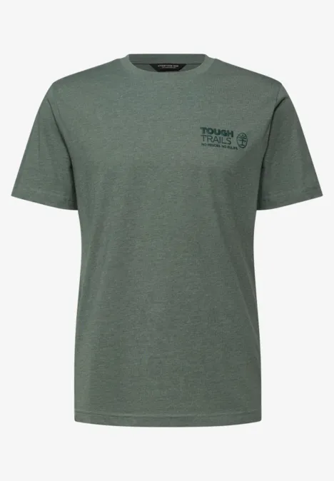 Melange-Look T-Shirt timeless green