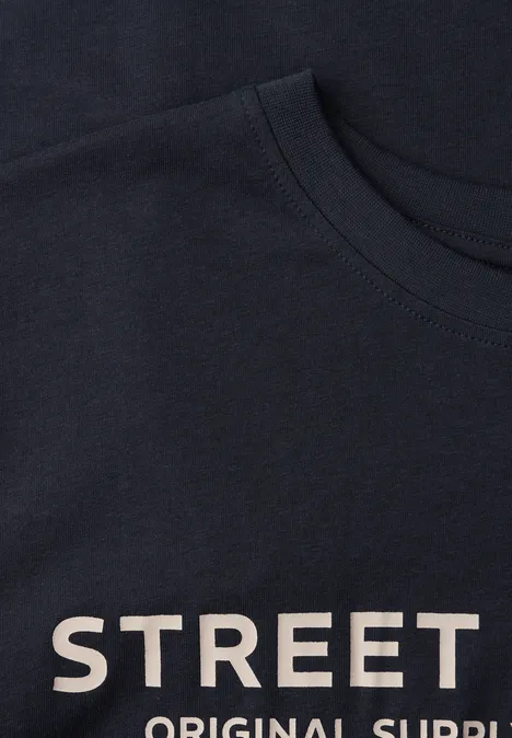 T-Shirt mit Logo-Print dark ink blue