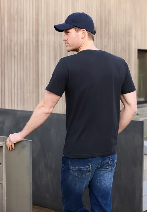 Shirt met logo-opdruk dark ink blue