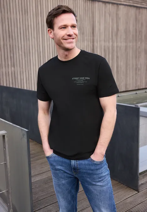 T-Shirt mit Logo-Print basic black T-Shirt mit Logo-Print basic black