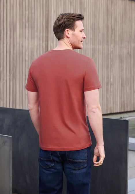 Shirt met logo-opdruk null